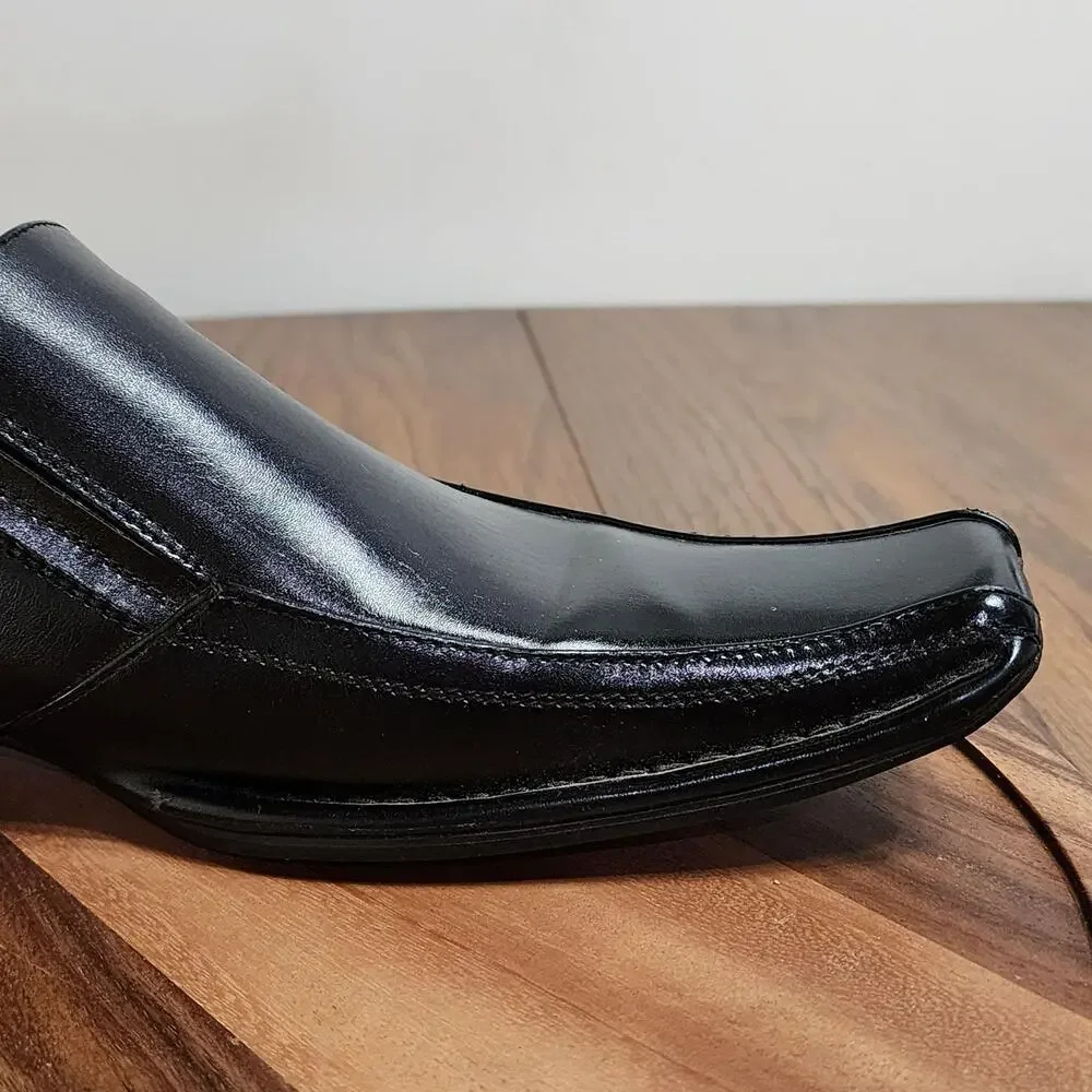 Majestic Collection Dress Shoes Mens Size 10 Black Synthetic Slip On Square Toe